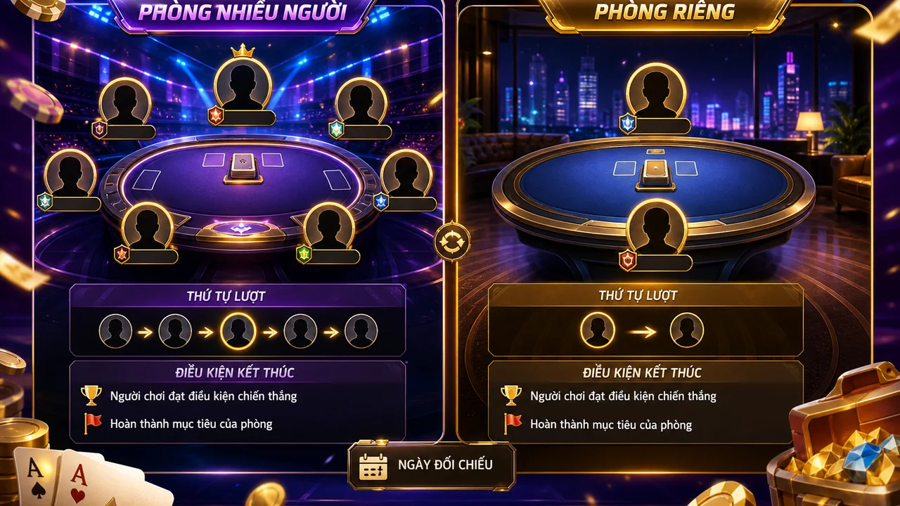Chọn phòng đúng nhịp chơi: 68win phòng nhiều người và phòng riêng khác nhau thế nào?