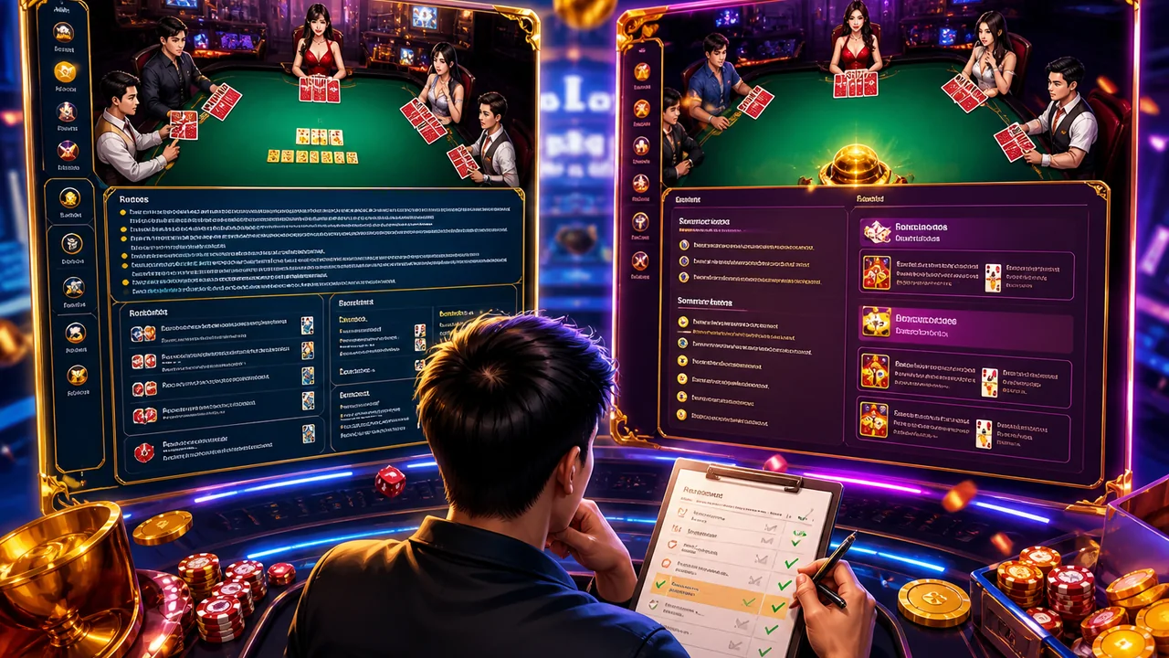 Trước khi vào bàn: cách kiểm tra phòng 68win có hiển thị đầy đủ luật chơi không
